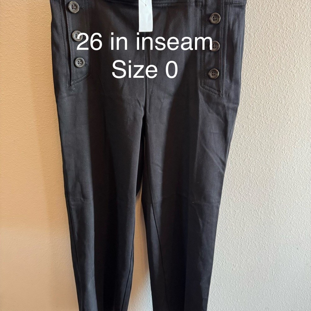 Ann Taylor black NWT sailor pant size 0